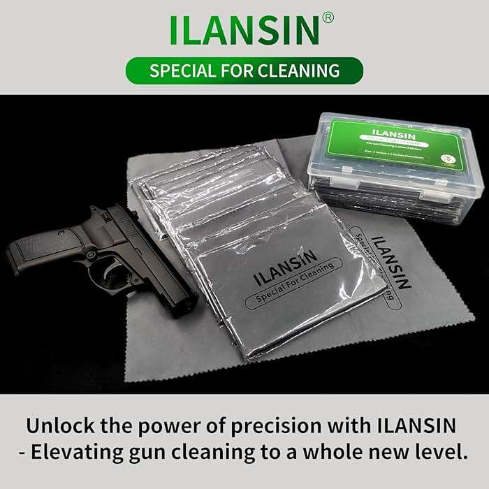 ILANSIN 10/6Pack Technology Microfiber Black/Gray Gun Cleaning Cloth-Large Size-Lint Free-Reusable Cleaning pad for All Firearm-Each Pack is Individually Packaged-Gun Cleaning Supplies Store - Image 5