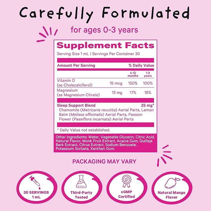 Pink Stork Baby Sleep Drops, Naturally Support Sleep Without Melatonin for Infants, Toddlers, and Kids, Chamomile and Magnesium, Baby Essentials for Bedtime, 1 oz, 30 Servings - Image 3