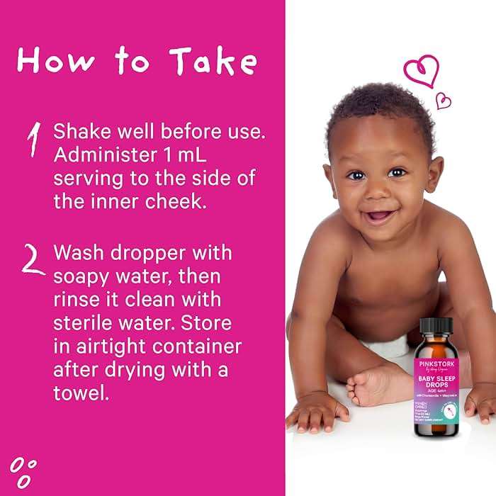 Pink Stork Baby Sleep Drops, Naturally Support Sleep Without Melatonin for Infants, Toddlers, and Kids, Chamomile and Magnesium, Baby Essentials for Bedtime, 1 oz, 30 Servings - Image 5