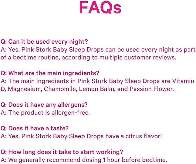 Pink Stork Baby Sleep Drops, Naturally Support Sleep Without Melatonin for Infants, Toddlers, and Kids, Chamomile and Magnesium, Baby Essentials for Bedtime, 1 oz, 30 Servings - Image 9