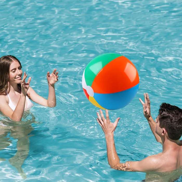 REGUICORP 2 Pack Beach Balls, 20 Inch Beach Balls, Rainbow Color Pool Toys Pool Balls for Swimming Pool, Beach Toys Inflatable Ball for Summer Parties and Water Games - Image 6
