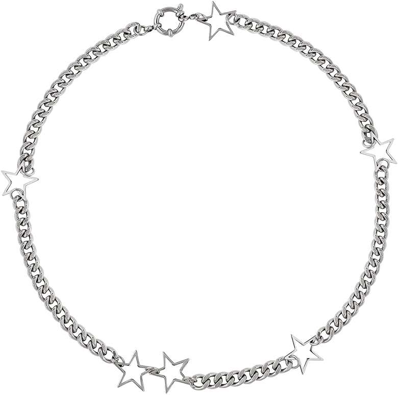 Sacina Gothic Punk Star Necklace, Star Choker, Emo Punk Grunge Y2k Necklace, Y2k Jewelry, Christmas Jewelry Gift For Women - Image 1