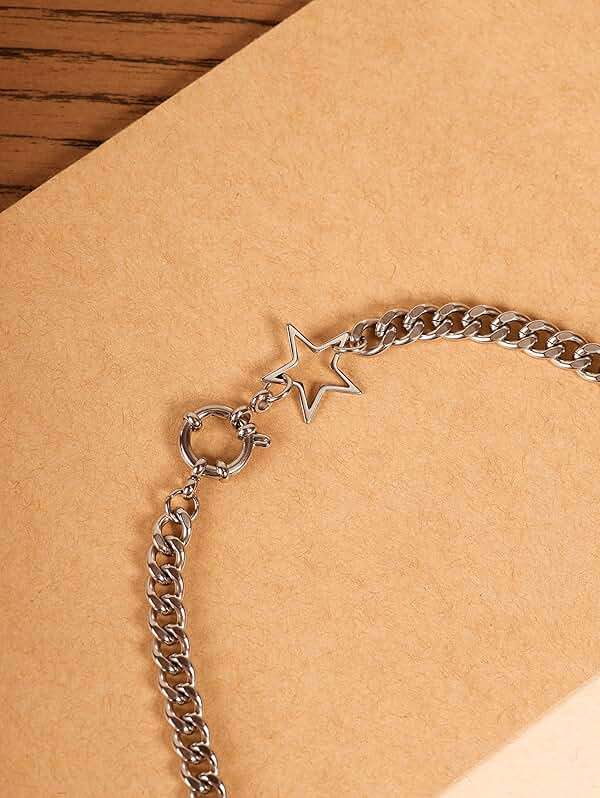 Sacina Gothic Punk Star Necklace, Star Choker, Emo Punk Grunge Y2k Necklace, Y2k Jewelry, Christmas Jewelry Gift For Women - Image 5