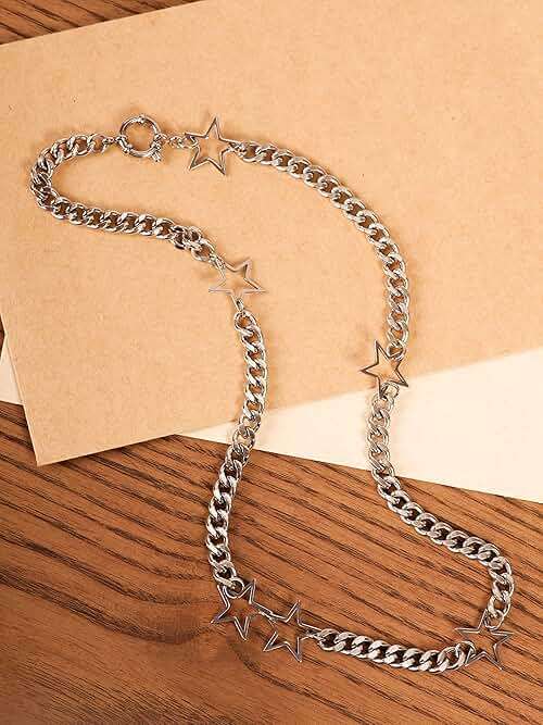 Sacina Gothic Punk Star Necklace, Star Choker, Emo Punk Grunge Y2k Necklace, Y2k Jewelry, Christmas Jewelry Gift For Women - Image 7
