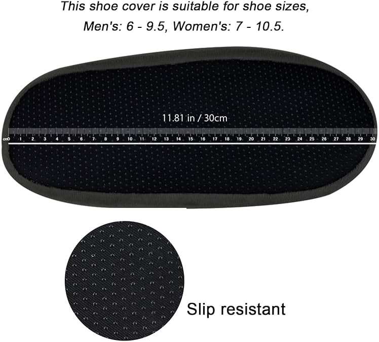 LAKE OF FIRE 5-Pair Reusable Shoe Covers, Non-Slip, Washable, and Thickened Boot Covers for Floor and Carpet Protection - Image 2