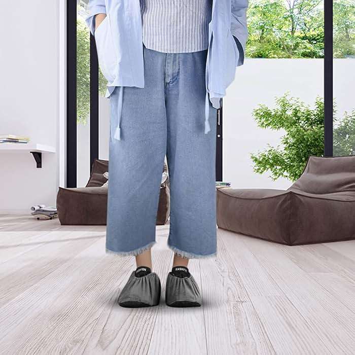 LAKE OF FIRE 5-Pair Reusable Shoe Covers, Non-Slip, Washable, and Thickened Boot Covers for Floor and Carpet Protection - Image 6