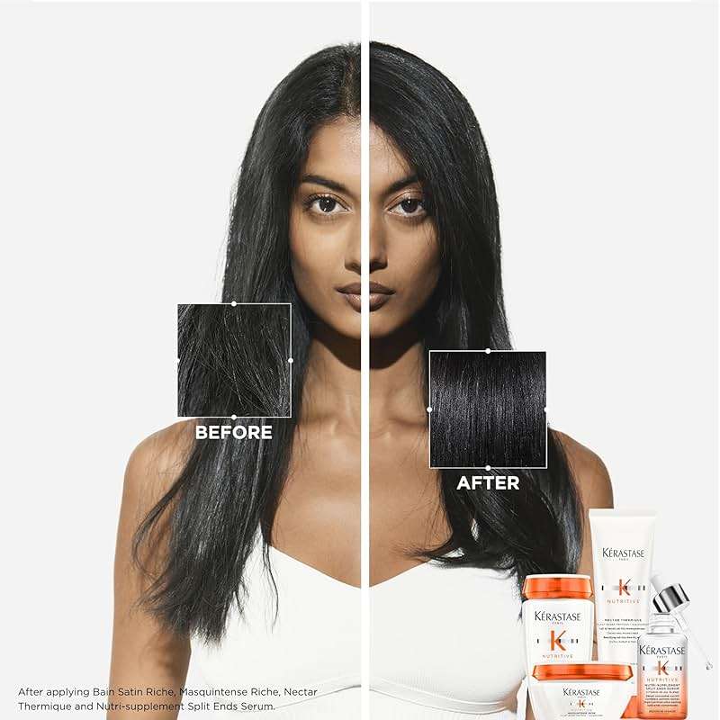 KERASTASE Nutritive Nourishing Mask | Moisturizes and Conditions For Hair With Irisome Complex Masquintense Old Packaging 6.8 Fl Oz - Image 2