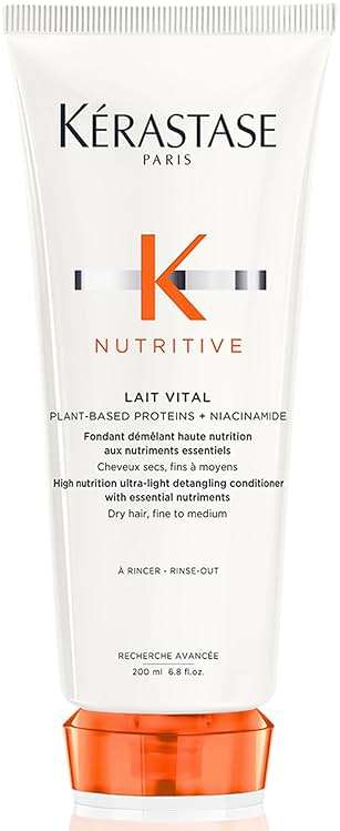 Kerastase Nutritive Lait Vital Hydrating Conditioner For Fine to Medium Dry Hair - Illuminates Shiny Hair and Easily Detangles, With Plant-Based Proteins & Niacinamide - Image 1