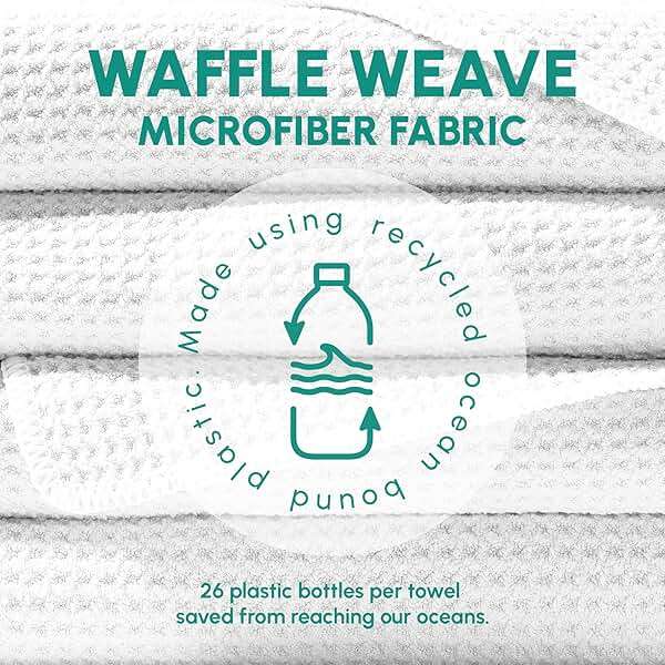 SUN'Y Waffle Microfiber Beach Towel – Sand Free, Quick Dry, Ultra Absorbent, Lightweight & Compact Travel Towel with Carry Bag - Large (63” x 31.5”), Boho - Image 4
