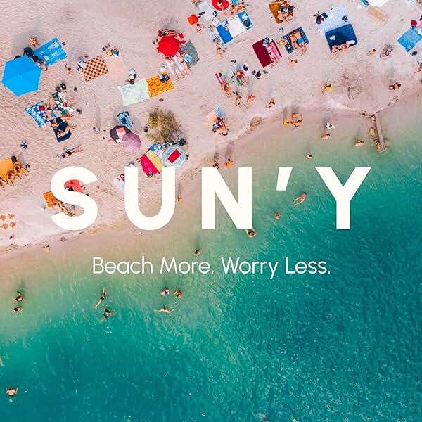 SUN'Y Waffle Microfiber Beach Towel – Sand Free, Quick Dry, Ultra Absorbent, Lightweight & Compact Travel Towel with Carry Bag - Large (63” x 31.5”), Boho - Image 7