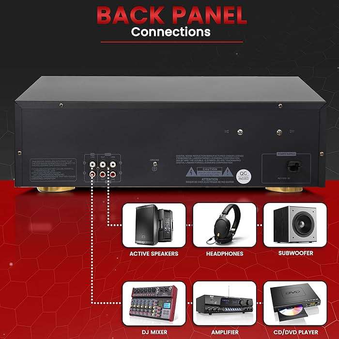 Pyle Dual Cassette Deck Stereo - Hi-Fi Sound, Compact and Portable Tape Recorder Player with Digital Professional Noise Reducing System and RCA Cables, Record & Play Audio and Music - PT639D.5 - Image 3