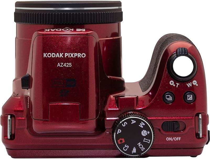 Kodak PIXPRO AZ425 Digital Camera + 32GB Memory Card + Camera Case (Black) + Battery + Charger + USB Card Reader + Table Tripod + Accessories (Red) - Image 5
