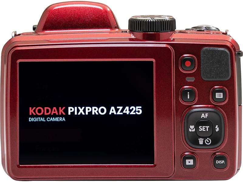 Kodak PIXPRO AZ425 Digital Camera + 32GB Memory Card + Camera Case (Black) + Battery + Charger + USB Card Reader + Table Tripod + Accessories (Red) - Image 6