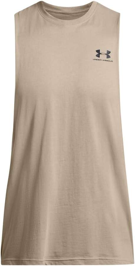 Under Armour Men's Sportstyle Left Chest Cut-Off T-Shirt - Image 3