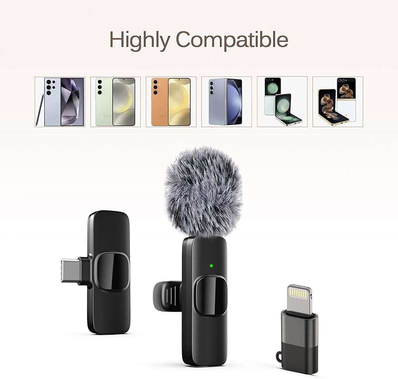 Labstandard Professional Wireless Lavalier Lapel Microphone for iPhone, iPad, mini Video Recording Mic forInterview Video Podcast Vlog YouTube&Livestream, Noise Reduction, Plug &Play - Image 6