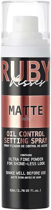 Ruby Kisses Setting Spray - Ultra-fine mist, Sets makeup, Long-Lasting Formula for a Flawless Finish (Matte) - Image 1