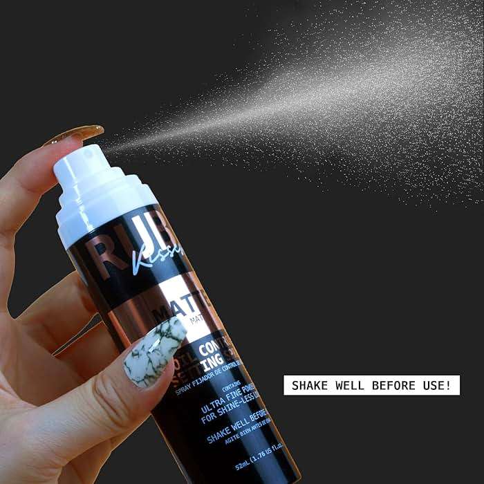 Ruby Kisses Setting Spray - Ultra-fine mist, Sets makeup, Long-Lasting Formula for a Flawless Finish (Matte) - Image 5