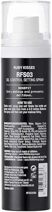 Ruby Kisses Setting Spray - Ultra-fine mist, Sets makeup, Long-Lasting Formula for a Flawless Finish (Matte) - Image 6