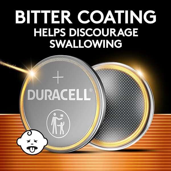 Duracell CR2032 Lithium Battery 3 Volt, 9 Count, Child Safety Features, Compatible with AirTag, Key Fob, Tea Light Candles and Other Devices, 10 Year Storage Guarantee - Image 3