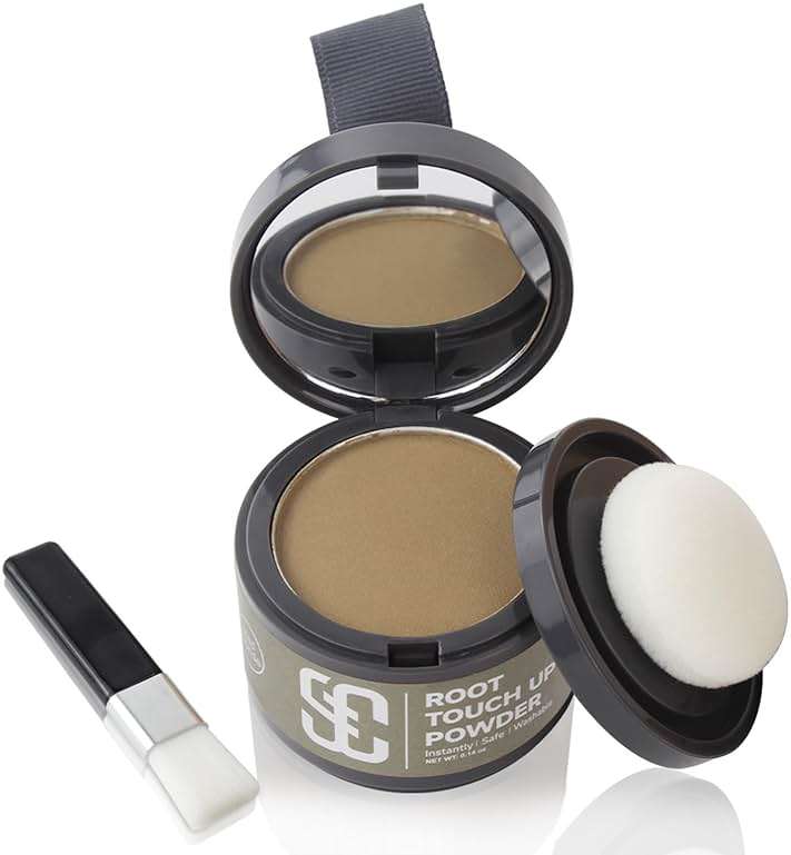 SOVONCARE Hairline Powder - Root Touch Up & Gray Hair Concealer for Men and Women, Instantly Covers Thinning Hair and Bald Spots, Natural-Looking Coverage Medium Blonde - Image 1