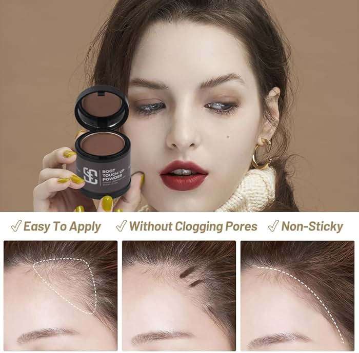 SOVONCARE Hairline Powder - Root Touch Up & Gray Hair Concealer for Men and Women, Instantly Covers Thinning Hair and Bald Spots, Natural-Looking Coverage Medium Blonde - Image 2