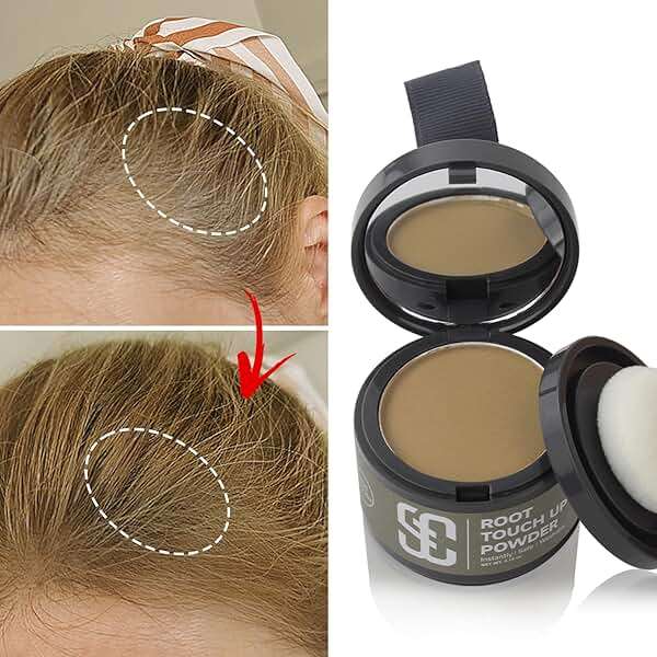 SOVONCARE Hairline Powder - Root Touch Up & Gray Hair Concealer for Men and Women, Instantly Covers Thinning Hair and Bald Spots, Natural-Looking Coverage Medium Blonde - Image 6