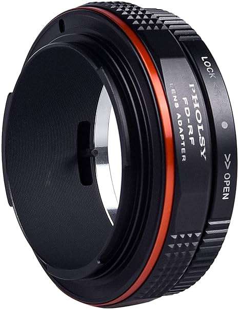 PHOLSY Lens Mount Adapter with Aperture Lever Compatible with Canon FD FL Lens to Canon EOS RF Mount Camera Body for EOS R8, R50, R6 Mark II, R7, R10, R3, R5, EOS R5C, EOS R6, EOS R, EOS RP - Image 6