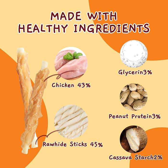 Jungle Calling Dog Treats, Chicken Wrapped Rawhide Sticks for Dogs, Delicious and Nutritious Training Reward Treats and Dog Chews Snacks, 6 oz - Image 2