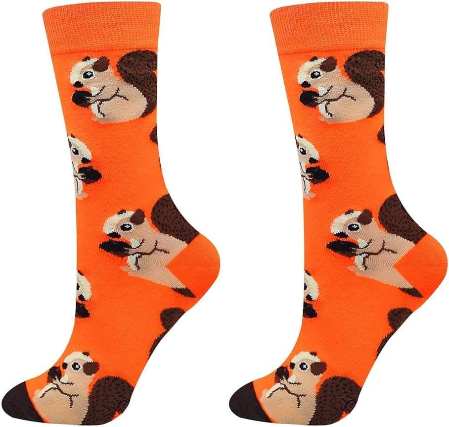 Fasefunn Colorful Socks for women Fun Funny Funky Animal Marvel Pattern Sock Calf Pack, Premium Cotton, Size 6-11 - Image 5