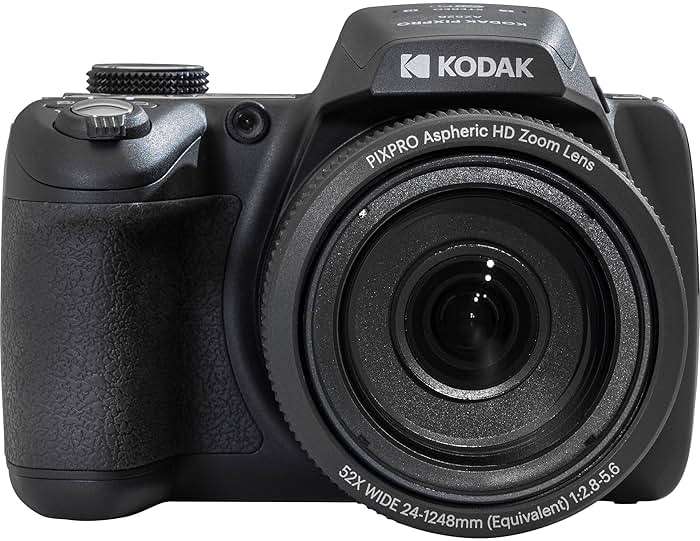 Kodak PIXPRO AZ528 Digital Camera (Black) Bundle with 32GB Memory Card + Camera Case + Memory Card Wallet + Screen Protectors + Accessories - Image 2