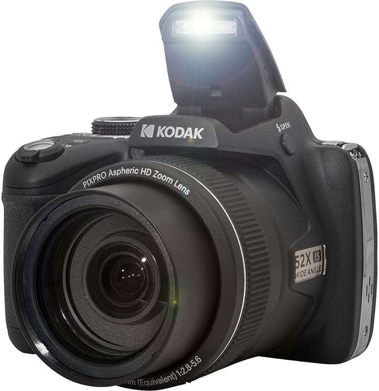 Kodak PIXPRO AZ528 Digital Camera (Black) Bundle with 32GB Memory Card + Camera Case + Memory Card Wallet + Screen Protectors + Accessories - Image 3