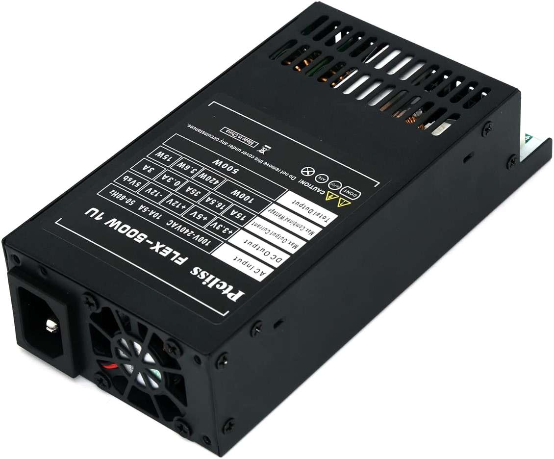 Ptcliss 500W Full Modular 1U Flex ATX Power Supply 80 Plus Bronze Efficiency, Flex-500W - Image 2