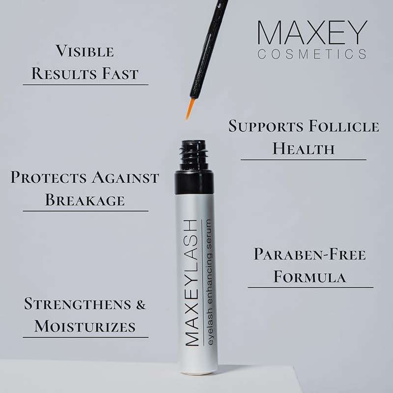 MaxeyLash Eyelash Enhancing Serum – Daily Lash Treatment for the Appearance of Longer, Thicker, Fuller Lashes, Natural Lash Lift Effect – 3.5 mL - Image 7