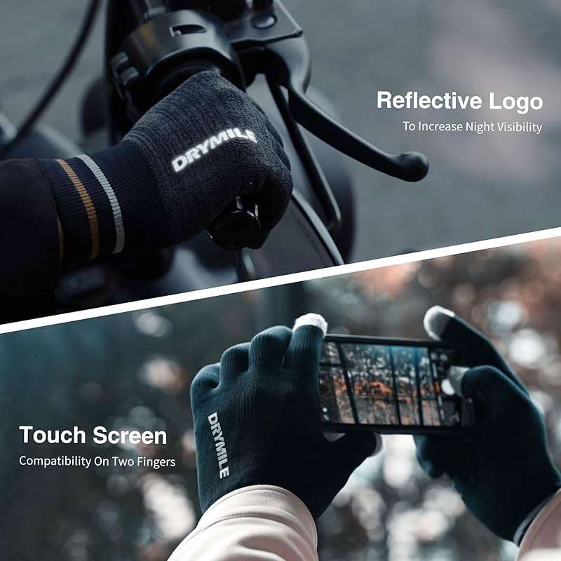 DRYMILE HYLA Waterproof Dexterity Gloves – All-Weather Wool Blend Gloves for Men & Women – Touchscreen & Non-Slip Grip – Hiking, Cycling, Fishing, Hunting & Work. - Image 3