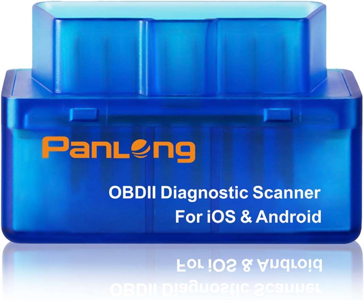 Panlong OBD2 Scanner Bluetooth for iPhone iOS Android OBDII Car Diagnostic Scan Tool Engine Fault Code Reader - Image 1