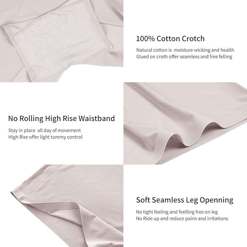 SHARICCA BoyShorts Panties for Women Seamless Soft Boy Shorts Underwear Short Boxer Briefs Anti Chafing Multiple Pack - Image 4