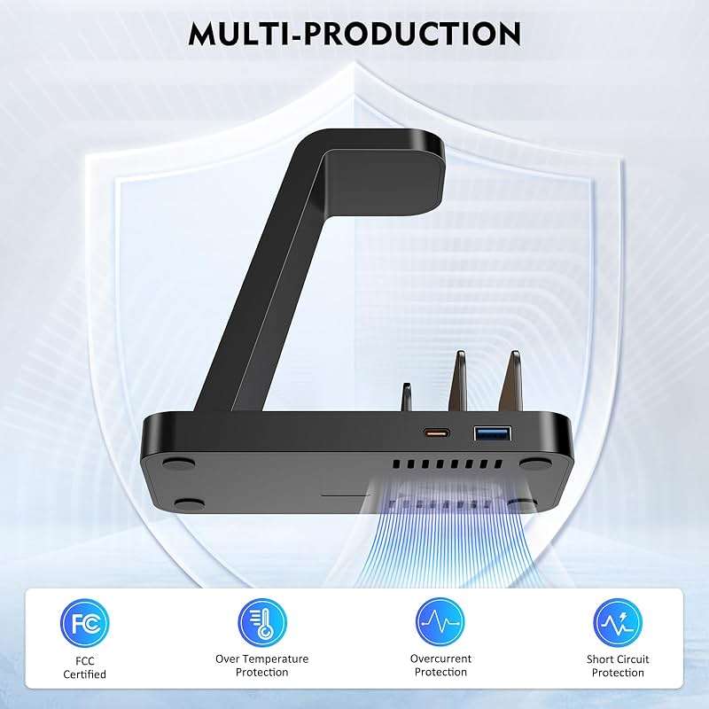 Wireless Charger for iPhone - 5 in 1 Charging Station for Multiple Devices Apple: Fast Wireless Charging Stand Dock for iPhone 17 16e 16 15 14 13 12 Pro Max Apple Watch Airpods - Image 6