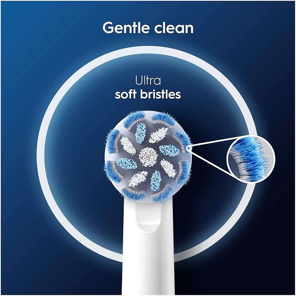 Oral-B Pro Sensitive Clean Replacement Brush Heads, Pack of 4, Extra Soft Bristles, Compatible with Oral-B Electric Toothbrush Handles (International Version) - Image 4