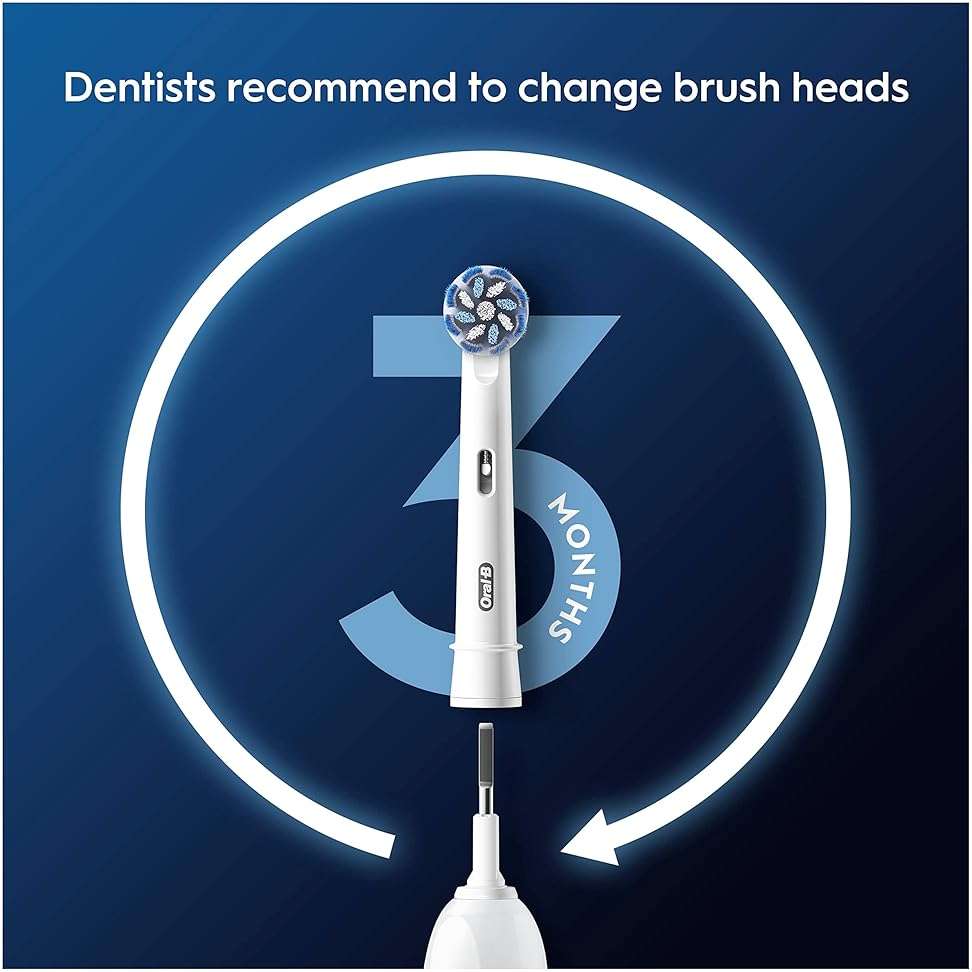 Oral-B Pro Sensitive Clean Replacement Brush Heads, Pack of 4, Extra Soft Bristles, Compatible with Oral-B Electric Toothbrush Handles (International Version) - Image 5