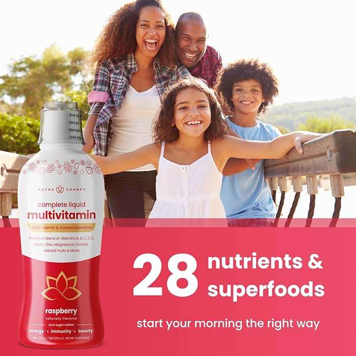 NutraChamps Complete Liquid Multivitamins | No Added Sugar | Vitamins for Women, Men & Kids | Vegan Liquid Vitamin Multimineral Supplement | Energy, Immunity & Beauty - Image 8