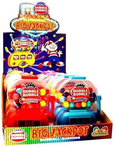Dubble Bubble Big Jackpot Gumball Dispenser - Case of 12 - Image 1