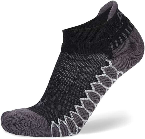 Balega Silver Compression Fit Performance No Show Athletic Running Socks (1 Pair) - Image 1