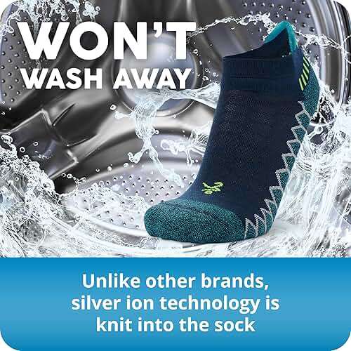 Balega Silver Compression Fit Performance No Show Athletic Running Socks (1 Pair) - Image 13