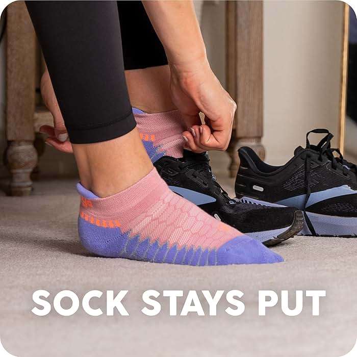 Balega Silver Compression Fit Performance No Show Athletic Running Socks (1 Pair) - Image 3