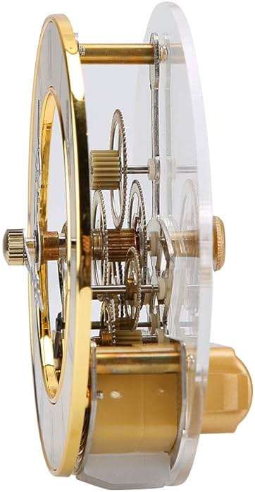 Clock Insert, Mini Insert Metal 86mm Built in Round Quartz Head Desk Craft Accessories ound Clock Insert Quartz Clock Fit up Movement Miniature - Image 8