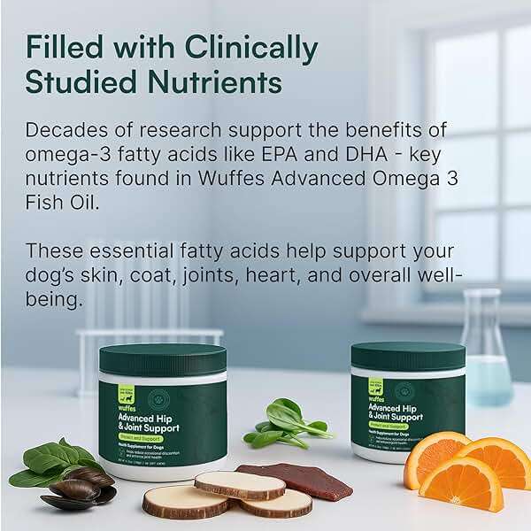 Wuffes Advanced Dog Hip and Joint Supplement with Glucosamine, Chondroitin, Omega 3, MSM, and Green Lipped Mussel, 30 Pork Flavored Chews for Large Dog Breeds - Image 3