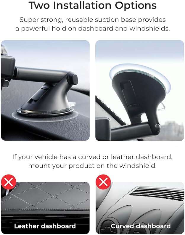 iOttie Easy One Touch Advanced Universal Car Mount Dashboard & Windshield Suction Cup Phone Holder for iPhone, Samsung, Google, All Smartphones - Image 6