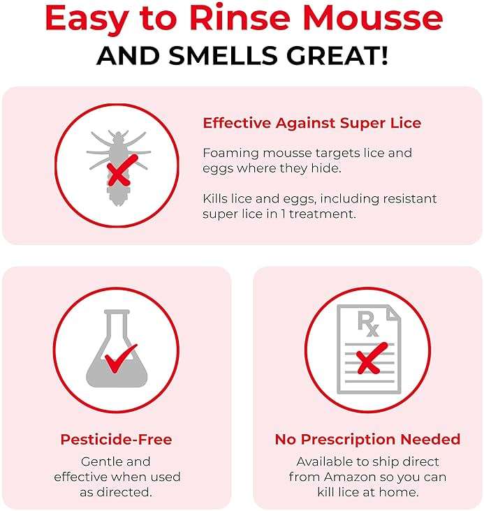 Vamousse PRO Lice Emergency Kit, Includes Lice Treatment Mousse (6 Oz), Daily Shampoo (4 Oz), Repellent Spray (3 Oz), Steel Comb & 2 Clips, for Kids & Adults, Ideal for Daily Use - Image 3