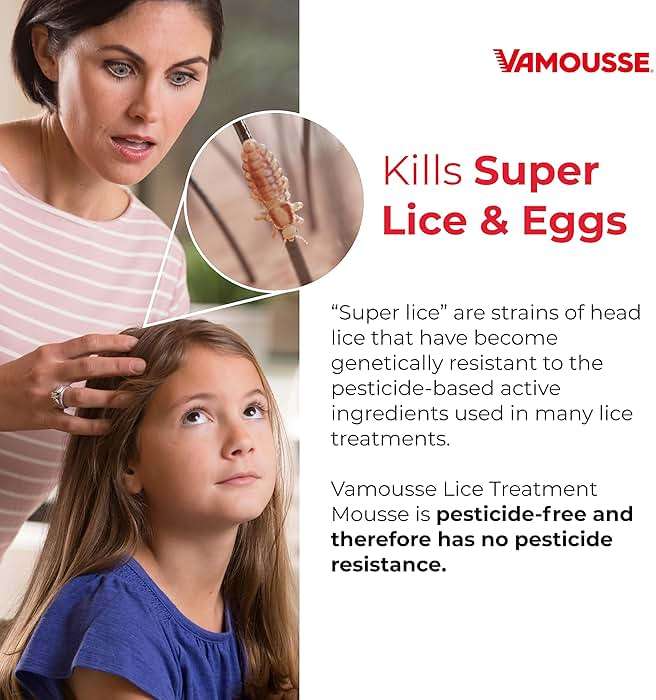Vamousse PRO Lice Emergency Kit, Includes Lice Treatment Mousse (6 Oz), Daily Shampoo (4 Oz), Repellent Spray (3 Oz), Steel Comb & 2 Clips, for Kids & Adults, Ideal for Daily Use - Image 4