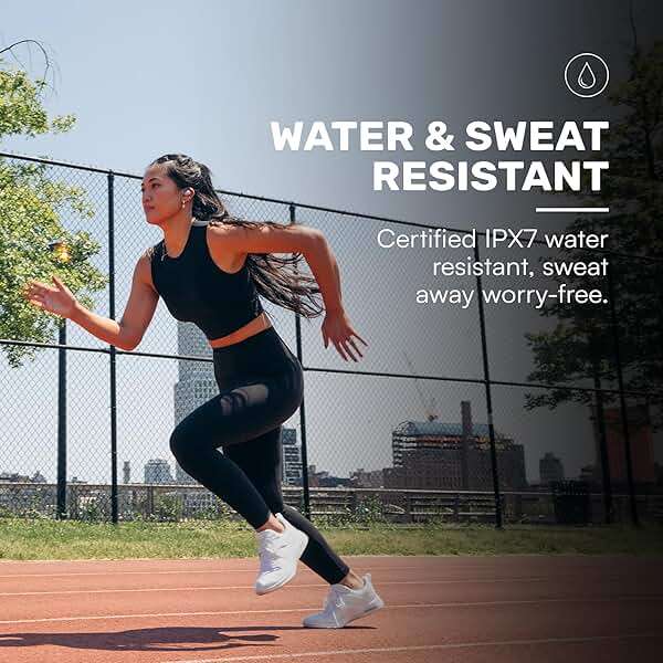 Raycon Fitness Bluetooth Wireless Earbuds + Microphone with Active Noise Canceling, Sweat & Water-Resistant Earphones, Running Headphones, Ear Buds Wireless Bluetooth 56 Hours Playtime (Black) - Image 5